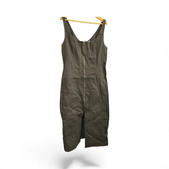 Women's Denim Tailored Corset
Midi Dress - Picture 6 of 8